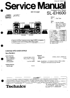 Technics - SLEH-600 - Service manual 